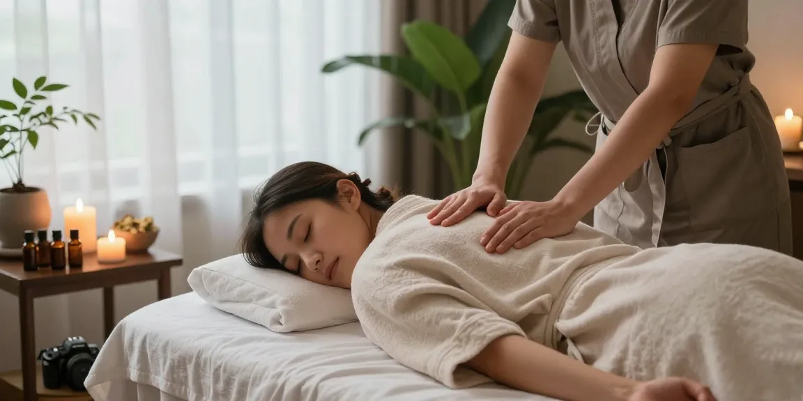 Experience 강남여성전용마사지 in a serene spa atmosphere with relaxation and healing elements.