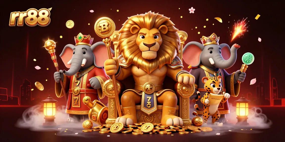 Experience thrilling gameplay at rr88 with dynamic slot reels and festive casino elements.